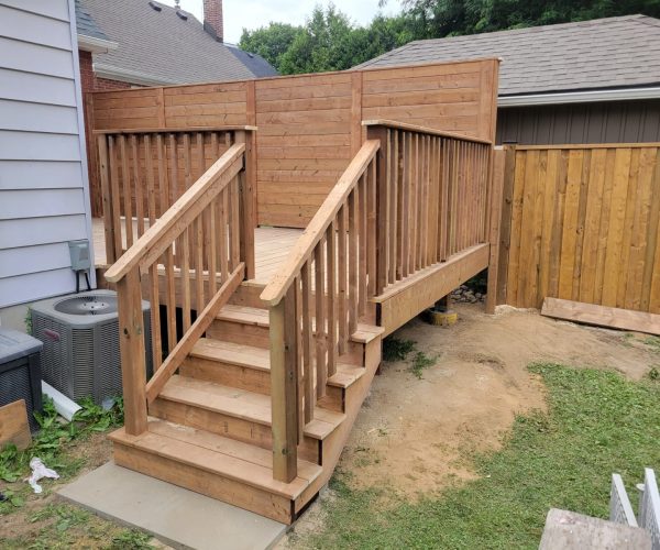 Wood stairs