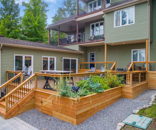 wooden deck (different angle as hatch door deck)